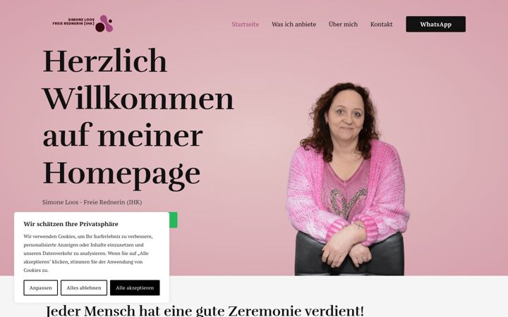 Screenshot of freierednerinloos.com