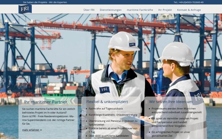 Screenshot of freiereedereiinspektoren.com
