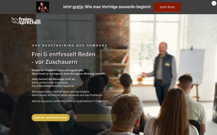 Screenshot of freies-sprechen.com