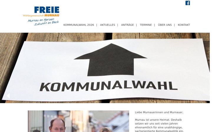 Screenshot of freiewaehler-murnau.de