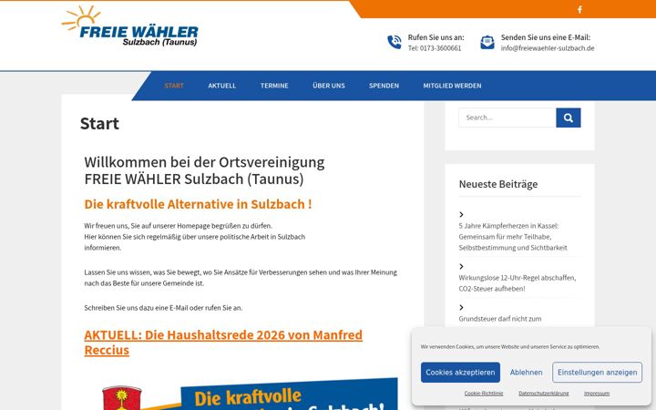 Képernyőkép: freiewaehler-sulzbach.de