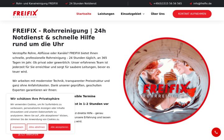 Screenshot of freifix.de
