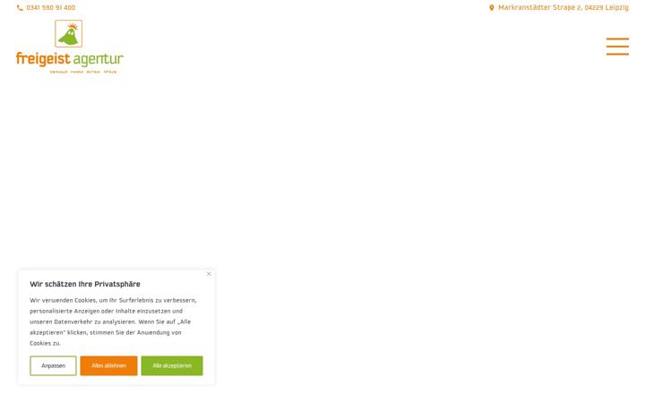 Screenshot of freigeist-agentur.com