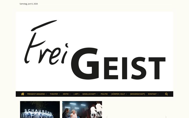 Screenshot of freigeist-magzine.de