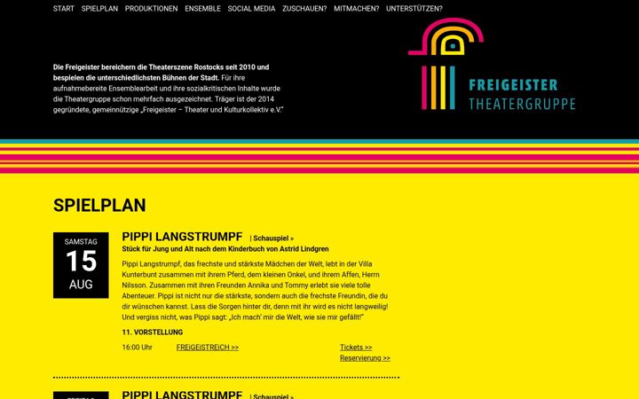 Képernyőkép: freigeister-theater.de