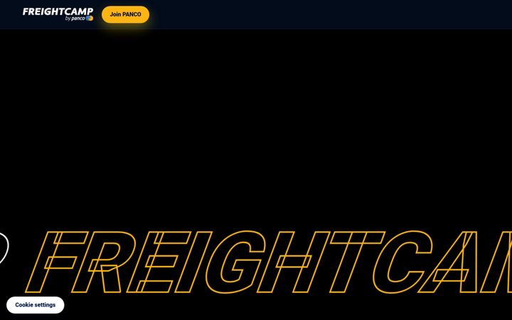 Screenshot of freightcamp.com