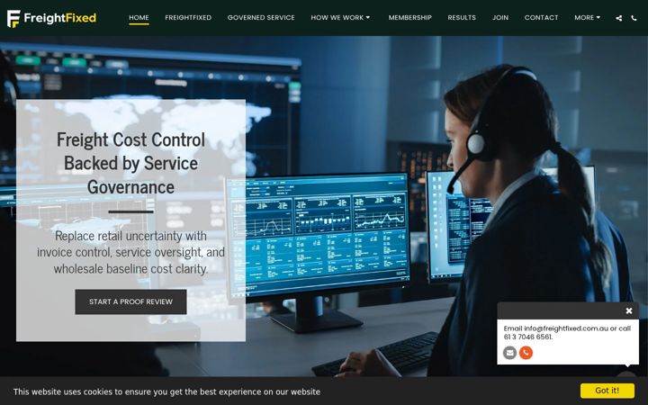 Screenshot of freightfixed.com