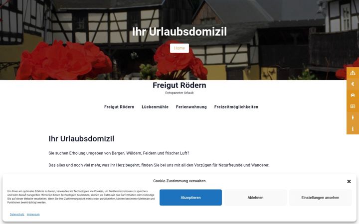 Képernyőkép: freigut-roedern.de