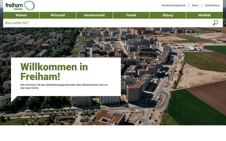Screenshot of freiham.de