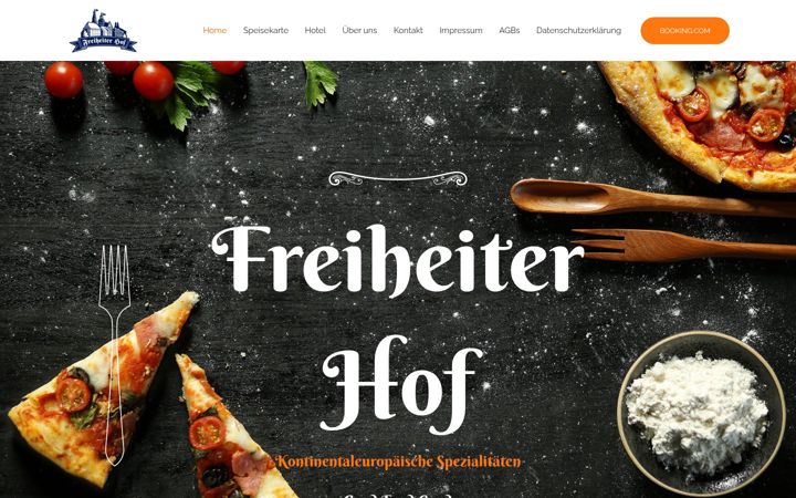 Screenshot of freiheiter-hof.de