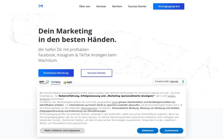 Screenshot of freiheitmedia.com