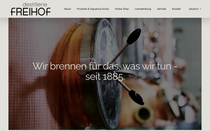 Screenshot of freihof.com