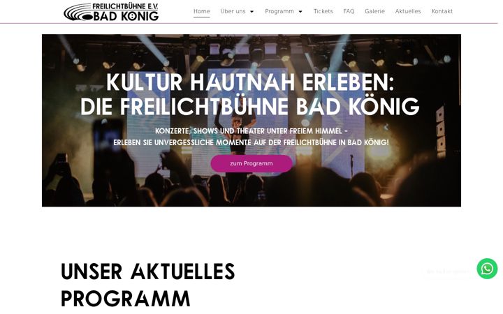 Screenshot of freilichtbuehne-bad-koenig.de