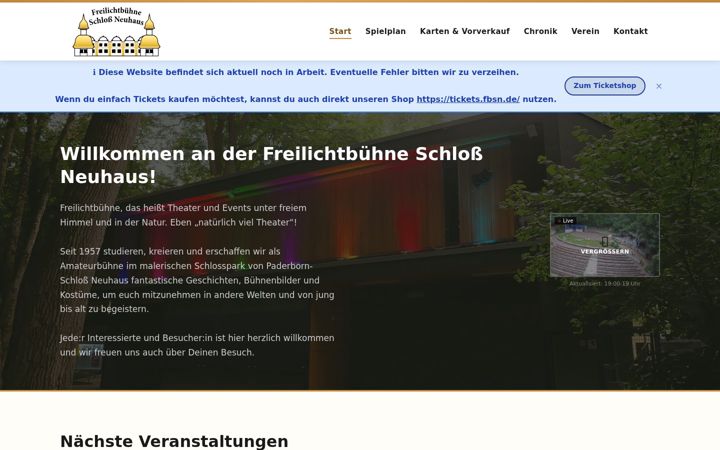 Képernyőkép: freilichtbuehne-schlossneuhaus.de