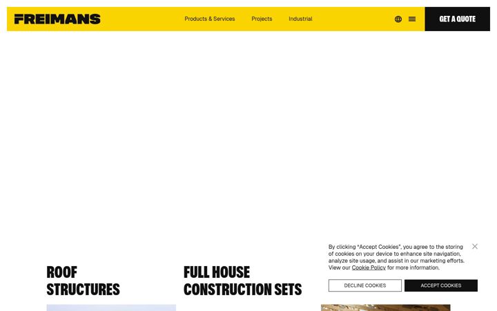 Screenshot of freimans.com