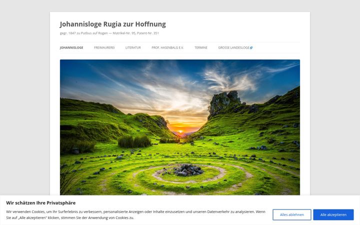 Screenshot of freimaurer-auf-ruegen.de