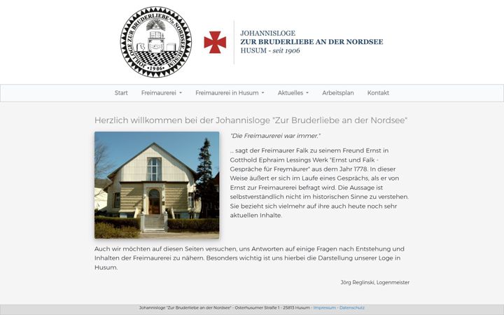 Screenshot of freimaurer-husum.de