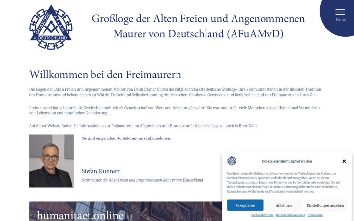 Screenshot of freimaurerei.de
