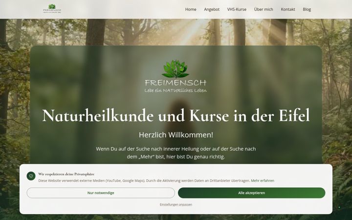 Ekrānuzņēmums no freimensch.io
