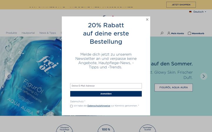 Screenshot of freioel.com