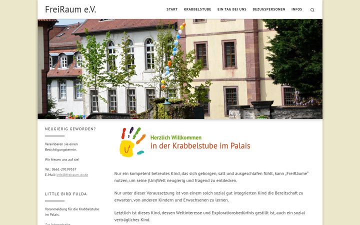 Zrzut ekranu freiraum-ev.de