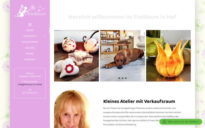 Zrzut ekranu freiraum-in-hof.de