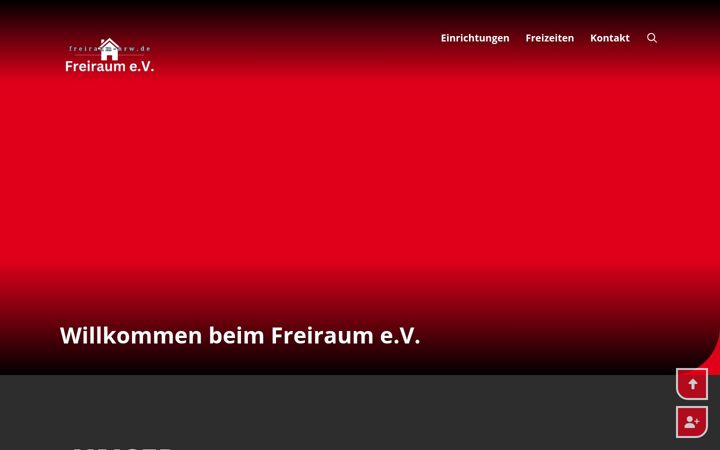 Screenshot of freiraum-nrw.de