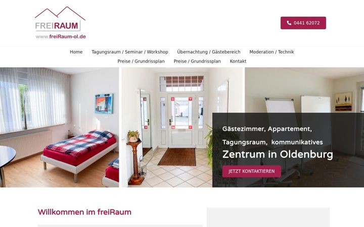 Screenshot of freiraum-ol.de