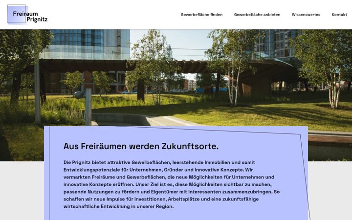 Screenshot of freiraum-prignitz.de