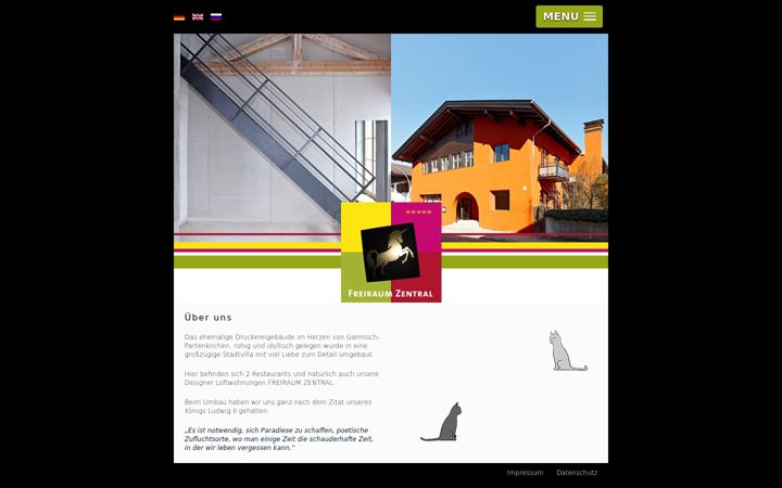 Screenshot of freiraum-zentral.de