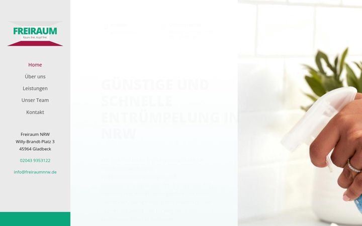 Screenshot of freiraumnrw.de