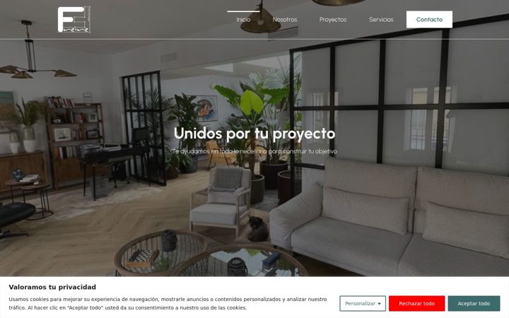 Screenshot of freirearquitectos.com