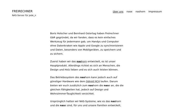 Zrzut ekranu freirechner.de