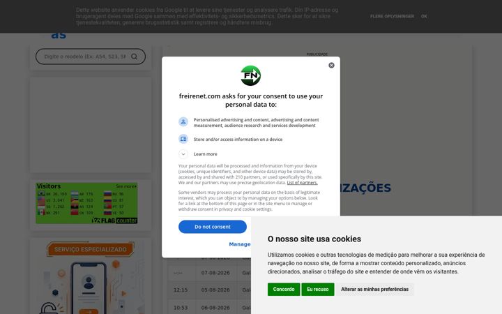 Screenshot of freirenet.com