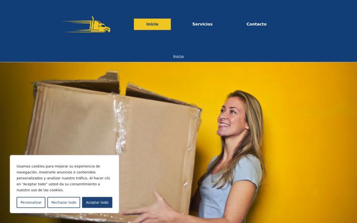 Screenshot of freirerepartos.com