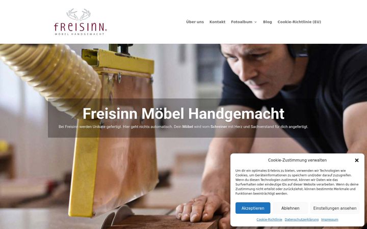 Posnetek zaslona freisinn-moebel.de