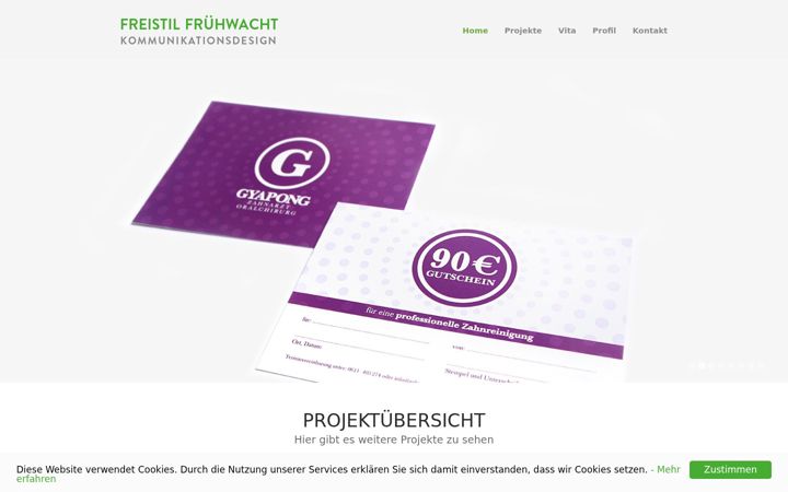 Screenshot of freistil-fruehwacht.com