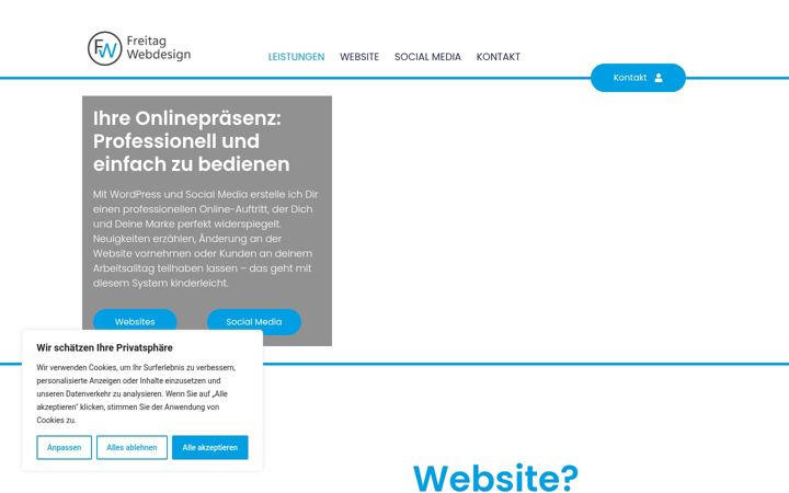 Posnetek zaslona freitag-webdesign.de