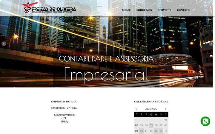 Screenshot of freitascontabil.com.br