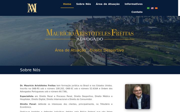 Screenshot of freitasfreitas.adv.br