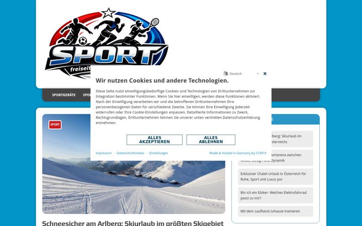 Screenshot του freizeit-sport-fitness.de