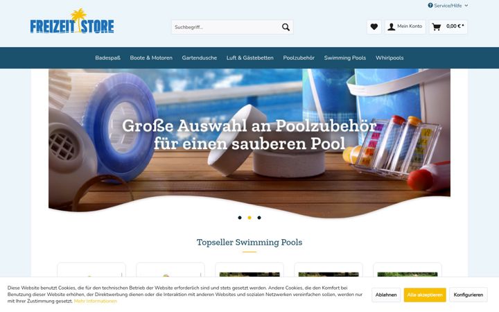 Screenshot του freizeit-store.de