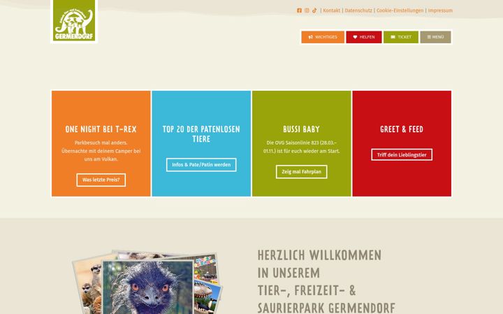 Screenshot stránky freizeitpark-germendorf.de