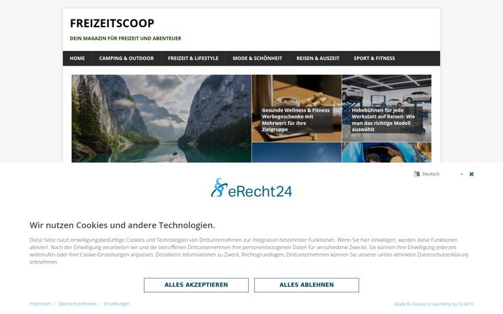 Skjermbilde av freizeitscoop.de