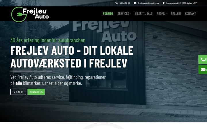 Screenshot of frejlevauto.dk