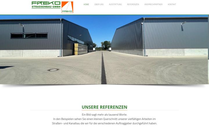 Screenshot of freko-strassenbau.de