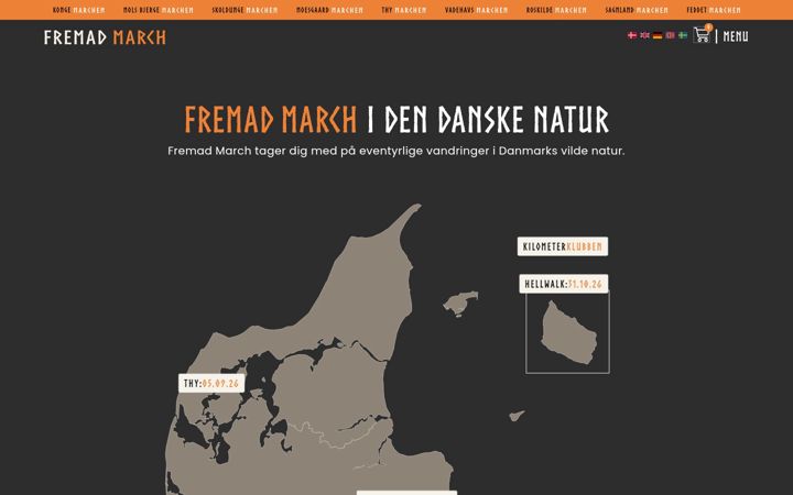 Screenshot von fremadmarch.dk