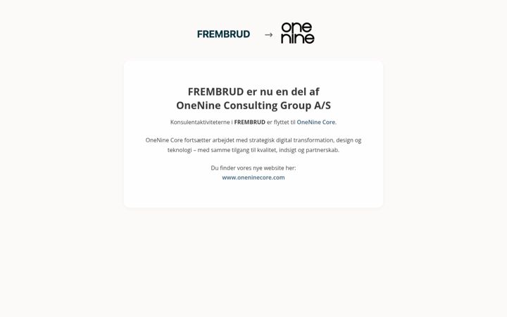 Screenshot of frembrud.dk