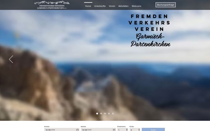 Skjermbilde av fremdenverkehrsverein-garmisch-partenkirchen.de