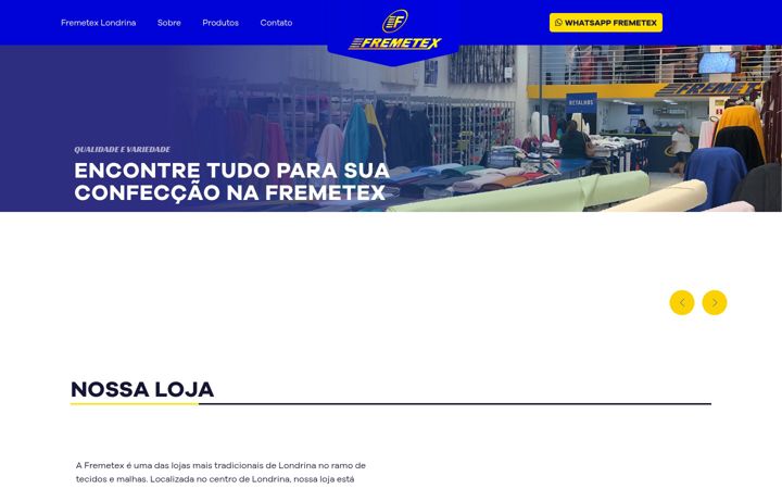 Screenshot of fremetexlondrina.com.br